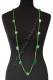 COLLANA LUNGA IN COTONE CON PALLE MISTE AD UNCINET
