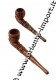 PIPA IN LEGNO NERO SMONTABILE.LUNGHEZZA CM 1