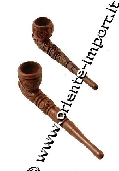 PIPA IN LEGNO NERO SMONTABILE.LUNGHEZZA CM 1