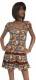 VESTITO CORTO IN COTONE ELASTICIZZATO CON MANICHE