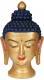 TESTA MAXI BUDDHA IN TERRACOTTA.ALTEZZA CM 5