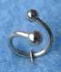 PIERCING METALLO SPIRALE CON PALLINE. DISPON