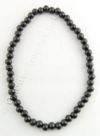 COLLANA IN CORNO 52 SFERE DIAMETRO MM12, ELASTICA. COLLANA IN CORNO 52 SFERE DIAMETRO MM12, ELASTICA.