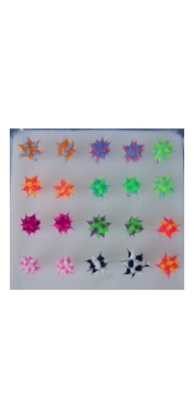ORECCHINI COLORATI ARGENTO QUANTITA MINIMA 5 PAIA