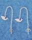 ORECCHINI ARGENTO FILO - lunghezza 6 cm./