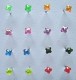 SET 8 PAIA DI MINI ORECCHINI IN ARGENTO CON ATTACC