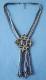 COLLANA LUNGA CON PERLINE E PENDENTE IN CORNObr /