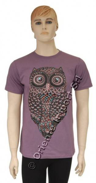 T-SHIRT IN COTONE STAMPA [GUFO ARABESCO]. DI