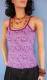 TOP IN COTONE CON STAMPE FANTASIA DAVANTI E TINTA