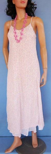 VESTITO LUNGO IN COTONE LEGGERO CON PICCOLI FIORI