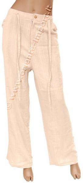 PANTALONE LUNGO IN COTONE LEGGERO, RIGHE VERTICALI