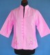 CAMICIA IN SETA CON MANICHE TREQUARTI E RICAMI. DI
