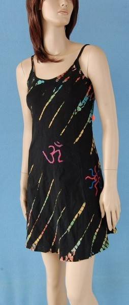 VESTITO AL GINOCCHIO IN COTONE TIE DYE FIAMMA, SPA