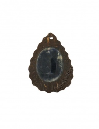 PENDENTE PIETRA DURA MONTATURA LEGNO EBANO