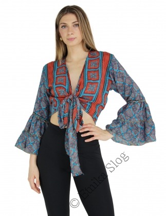 TOP E MAGLIE IN POLIESTERE MISTOSETA